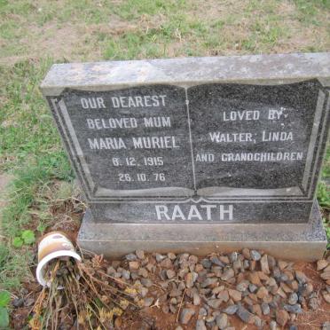 RAATH Maria Muriel 1915-1976
