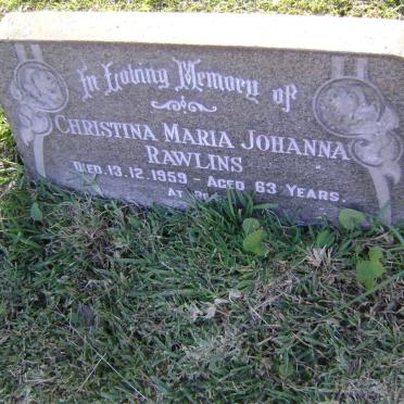 RAWLINS Christina Maria Johanna -1959