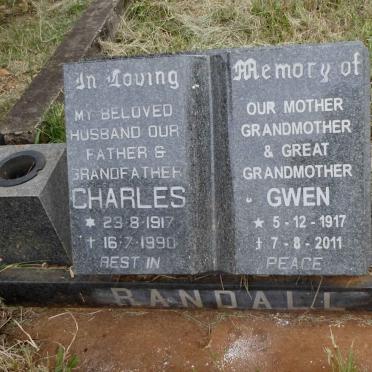 RANDALL Charles 1917-1990 &amp; Gwen 1917-2011