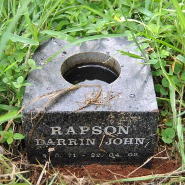 RAPSON Darrin John 1971-2002