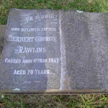 RAWLINS Herbert George -1957