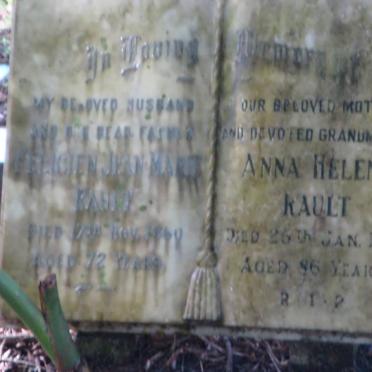 RAULT Felicien Jean Marie -1960 &amp; Anna Helena -1989