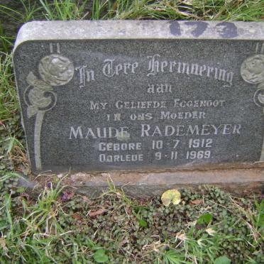 RADEMEYER Maude 1912-1969