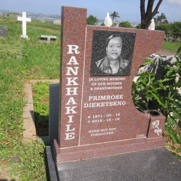 RANKHAKILE Primrose Dieketseng 1971-2016