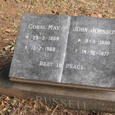 RUSSELL John Johnson 1900-1977 &amp; Coral May 1909-1962
