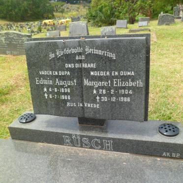 RÜSCH Edwin August 1896-1966 &amp; Margaret Elizabeth 1904-1986