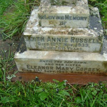 RUSSELL Edith Annie -1939 :: COPSEY Eleanor Mary -1953