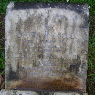 RUSSELL John Brown -1947 &amp; Elizabeth WILLIAMSON -1947