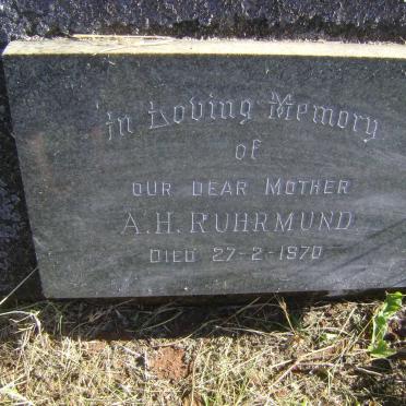 RUHRMUND A.H. -1970