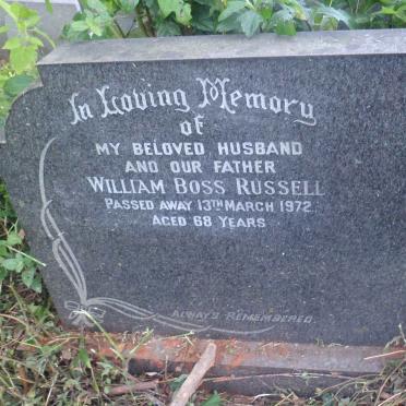 RUSSELL William Boss -1972