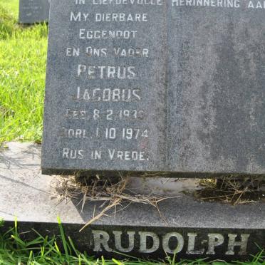 RUDOLPH Petrus Jacobus 1933-1974