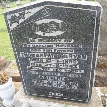 RYAN Thomas Patrick 1890-1943 &amp; Kathleen 1892-1963