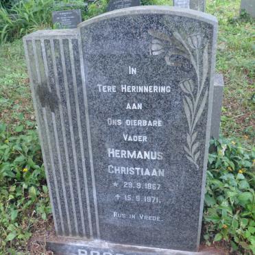 ROSSOUW Hermanus Christiaan 1867-1971