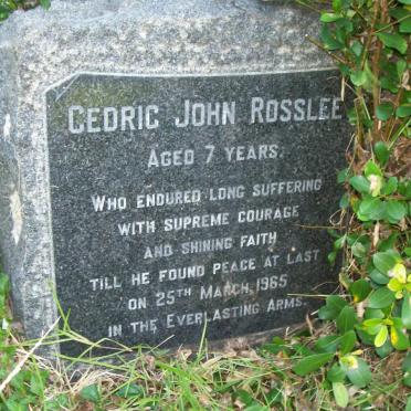 ROSSLEE Cedric John -1965