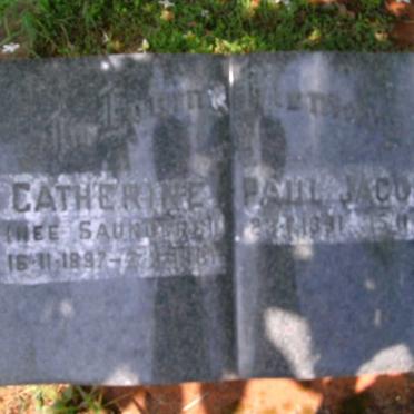 ROUX Paul Jacobus 1891-1975 &amp; Catherine nee SAUNDERS 1897-1961