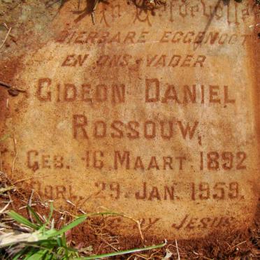 ROSSOUW Gideon Daniel 1892-1959