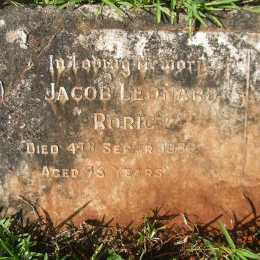 RORICH Jacob Leonard 1939 &amp; Helena -1929