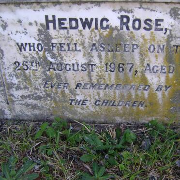 ROSE Ernestine -1923 :: ROSE Ernest Martin -1942 :: ROSE Hedwig -1957