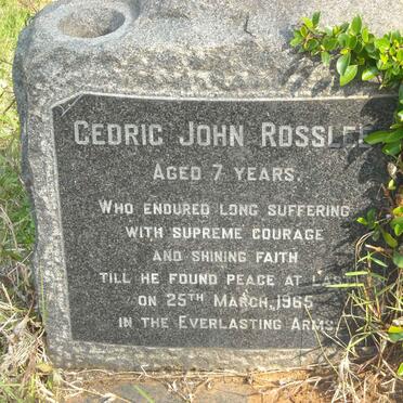 ROSSLEE Cedric John -1965