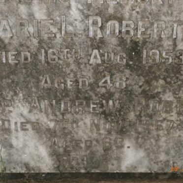 ROBERTS Peter Andrew -1967 &amp; Marie L. -1953