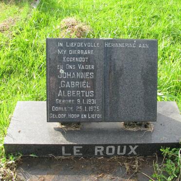 ROUX Johannes Gabriel Albertus, Le 1931-1975