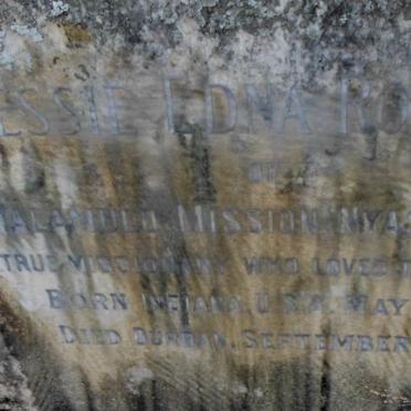 ROGERS Jessie Edna 1872-1948