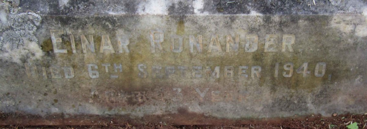 RONANDER Einar -1940