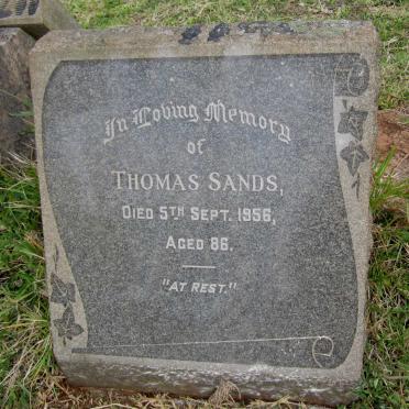 SANDS Thomas -1956