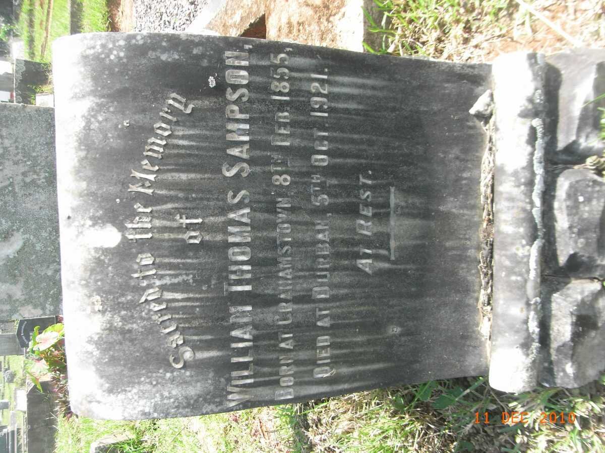 SAMPSON William Thomas 1855-1921