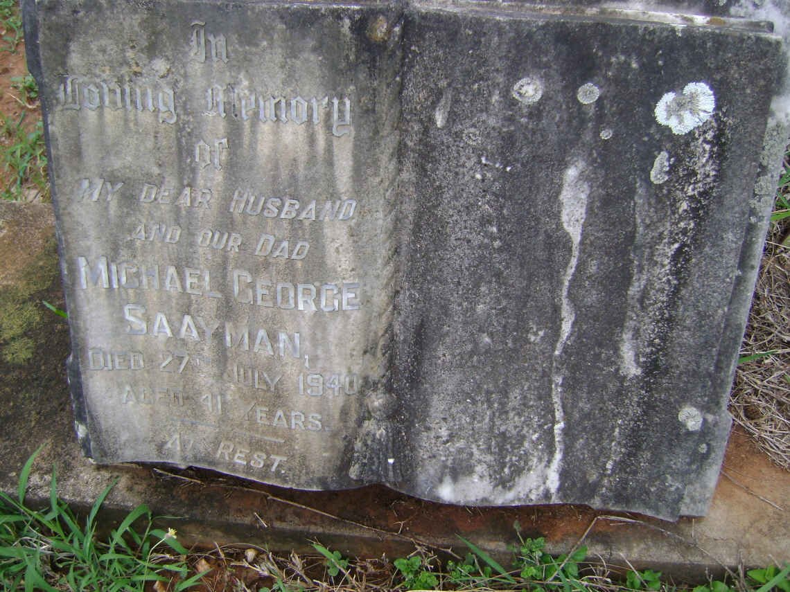 SAAYMAN Michael George -1940