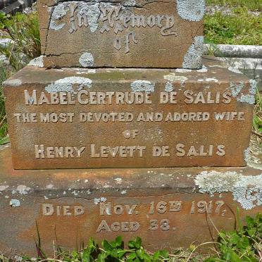 SALIS Mabel Gertrude, de -1917 