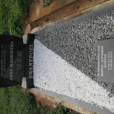 SWANEPOEL Victor Jacobus 1952- &amp; Maria Johanna Sophia 1953-2011 :: SWANEPOEL Anna Magrietha 1924-2009