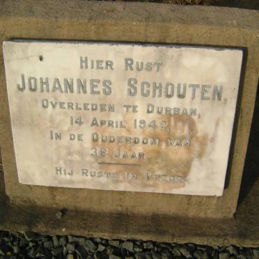 SCHOUTEN Johannes -1942