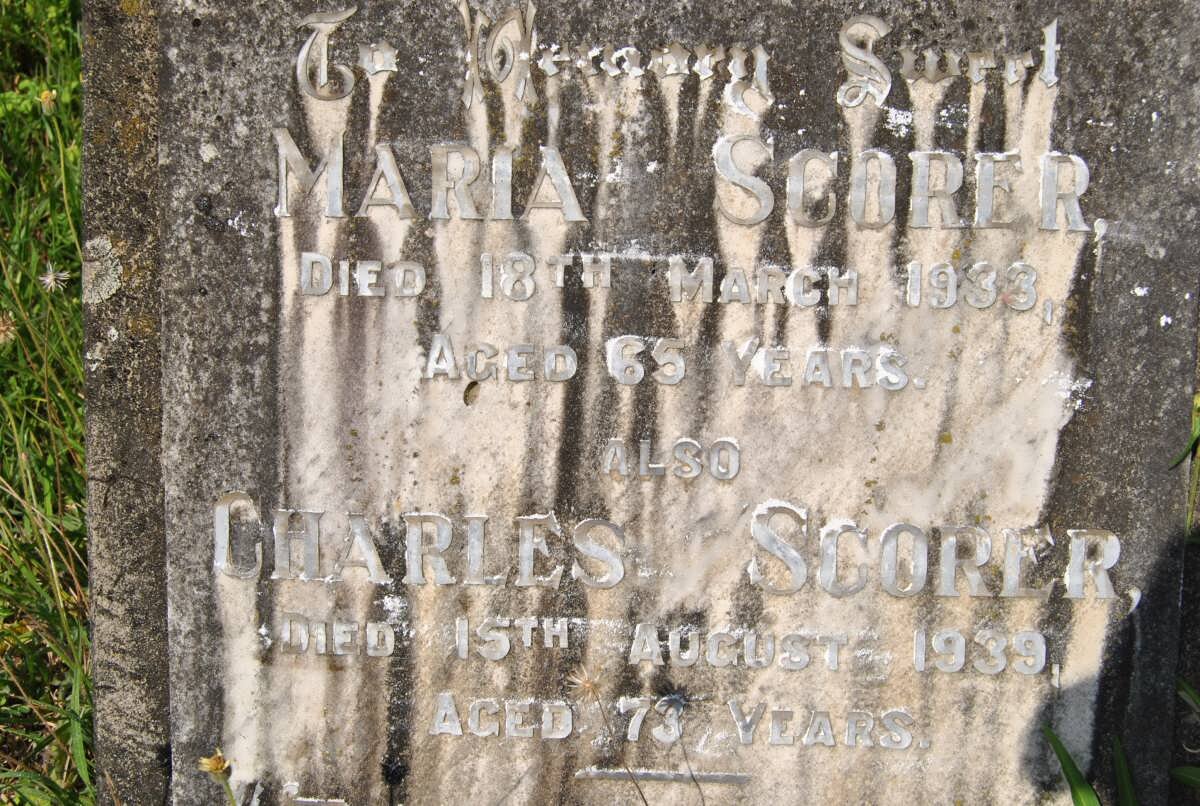 SCORER Charles -1939 &amp; Maria -1933