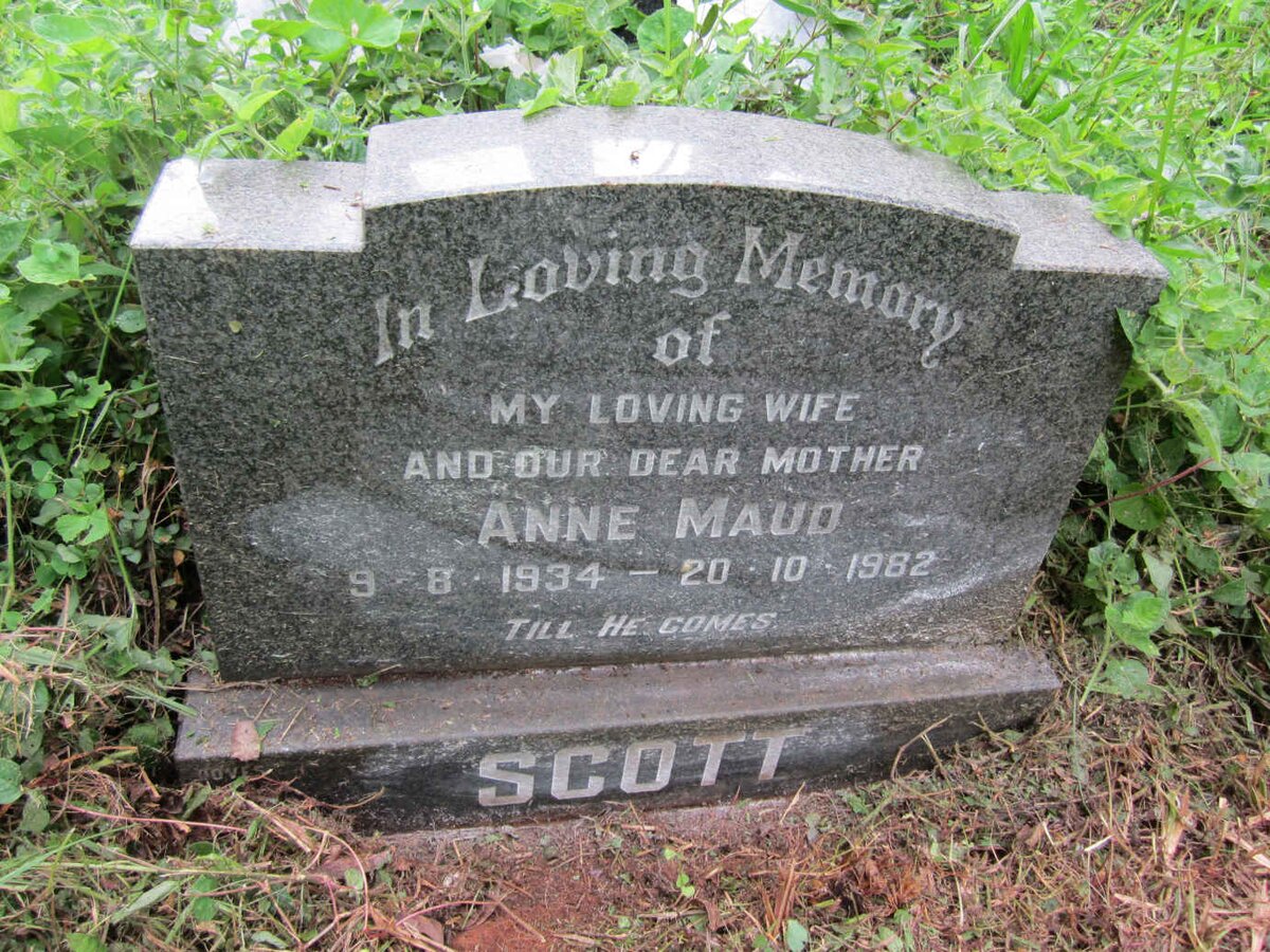 SCOTT Anne Maud 1935-1982