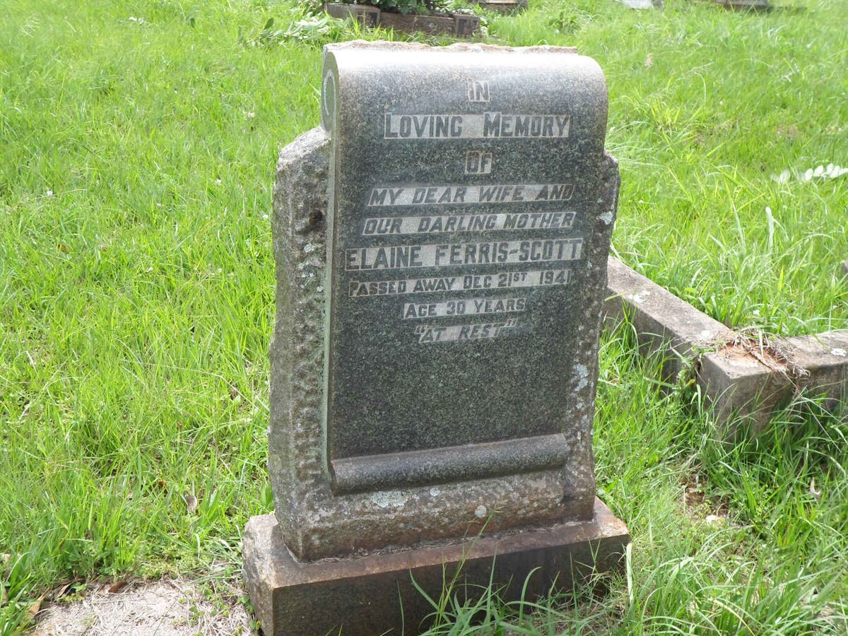 SCOTT Elaine, FERRIS -1941