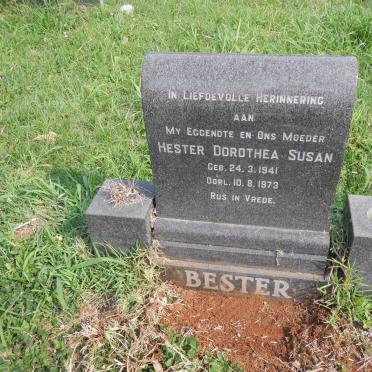 BESTER Hester Dorothea Susan 1941-1973