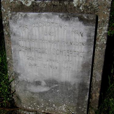 SCHEEPERS Gerhardus 1915-1957