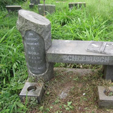 SCHLEBUSCH Mona 1928-1971