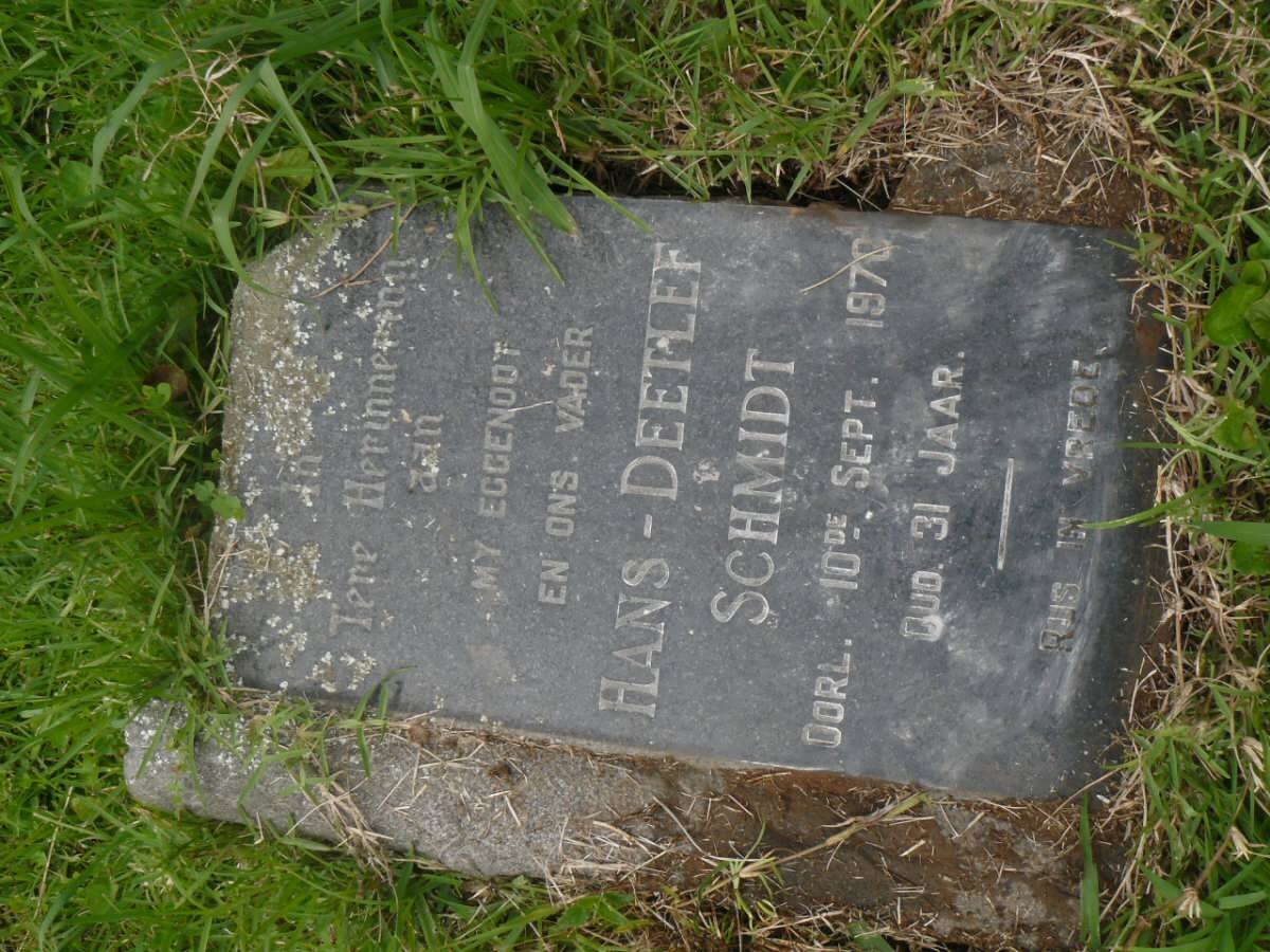 SCHMIDT Hans-Deetlef -1970