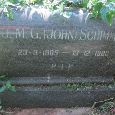 SCHIMMEL J.M.G. 1905-1980