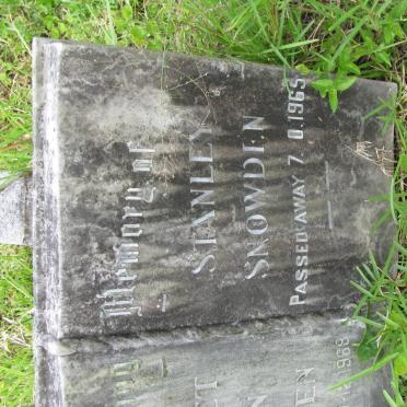 SNOWDEN Stanley -1965 &amp; Margaret Eileen -1969