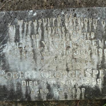 SPENCE Robert George -1969 &amp; Julia Lynett -1965