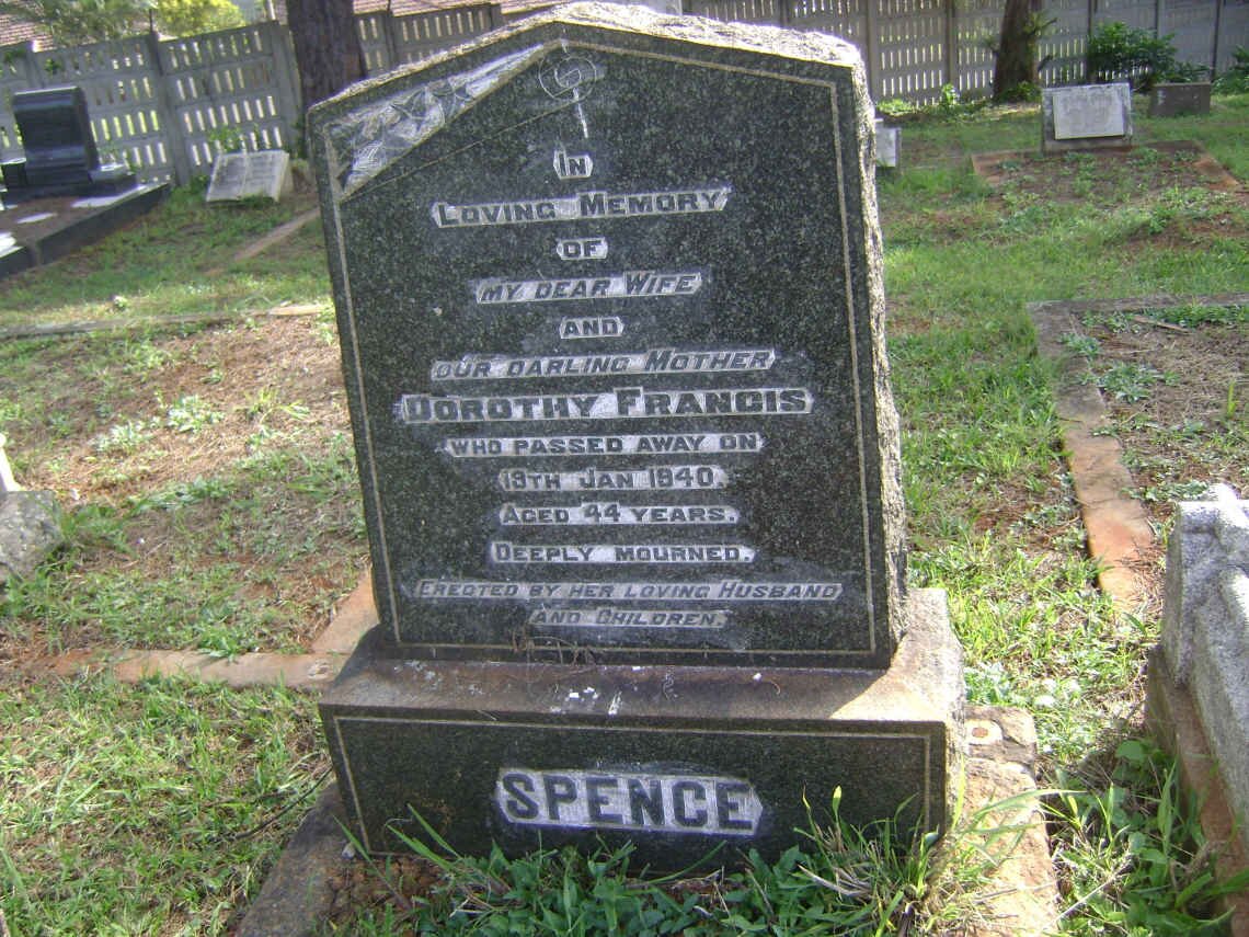 SPENCE Dorothy Francis -1940