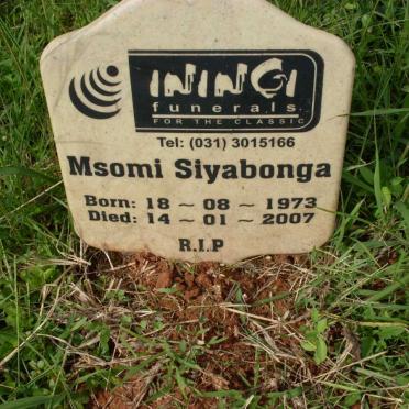 SIYABONGA Msomi 1973-2007