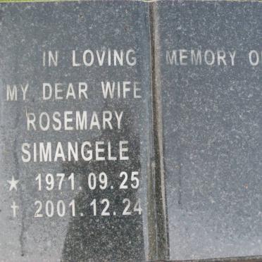 SIMANGELE Rosemary 1971-2001