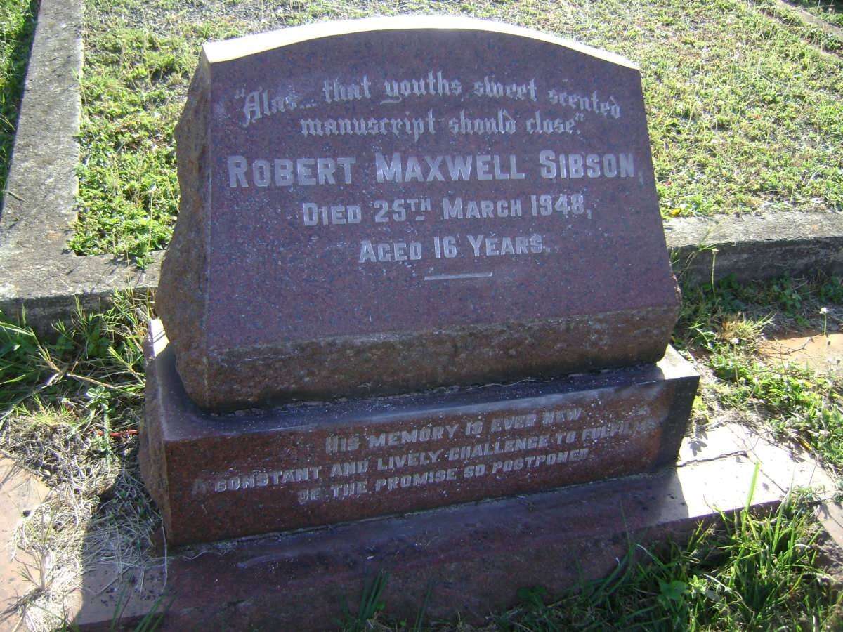 SIBSON Robert Maxwell -1948