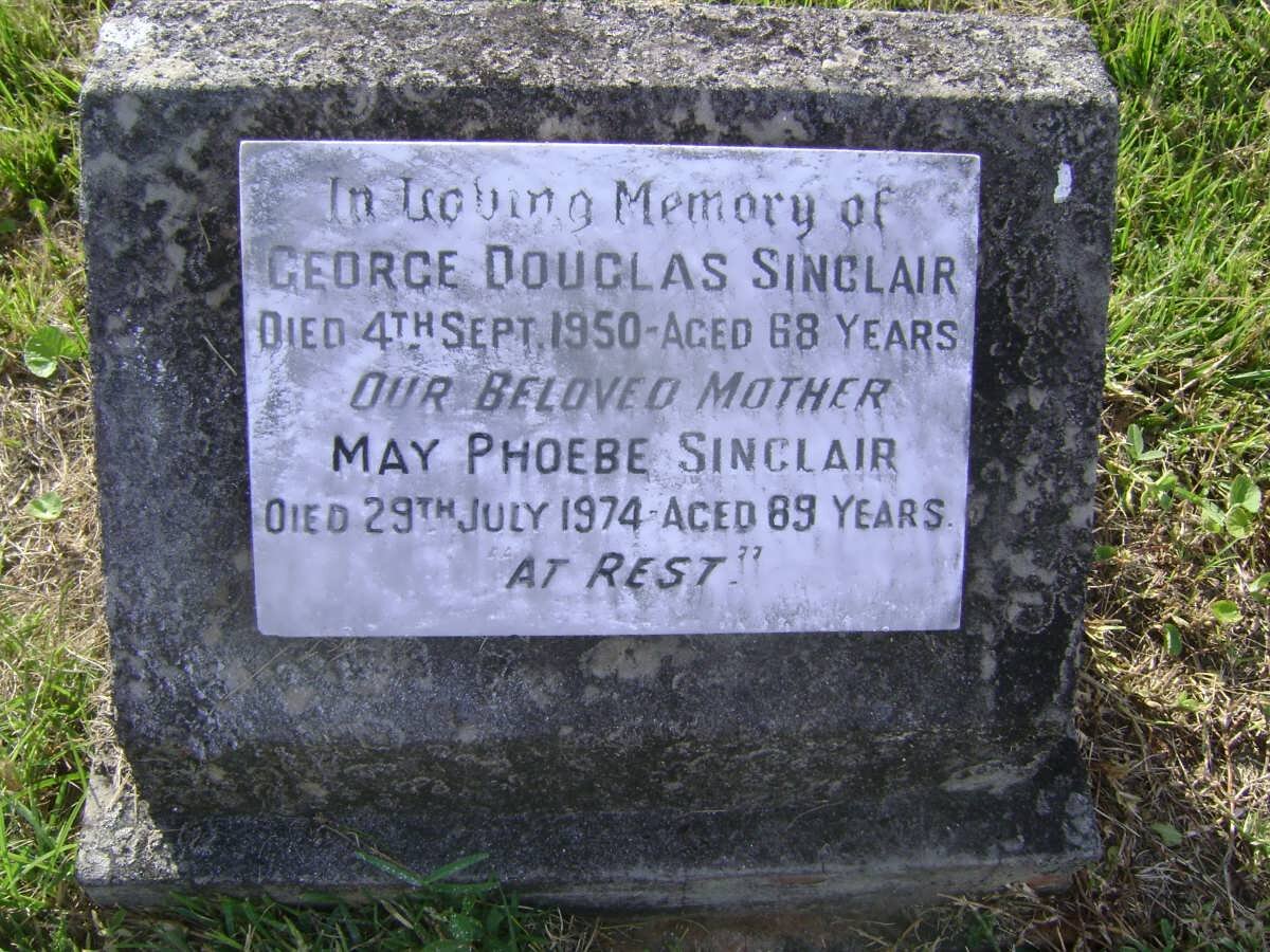 SINCLAIR George Douglas -1950 &amp; May Phoebe -1974