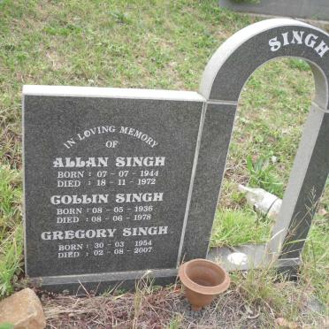 SINGH Allan 1944-1972 :: SINGH Collin 1936-1978 :: SINGH Gregory 1954-2007