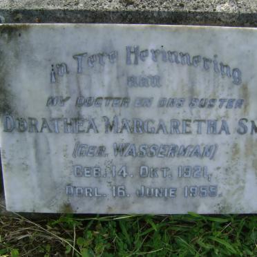 SMIT Dorathea Margaretha nee WASSERMAN 1921-1955